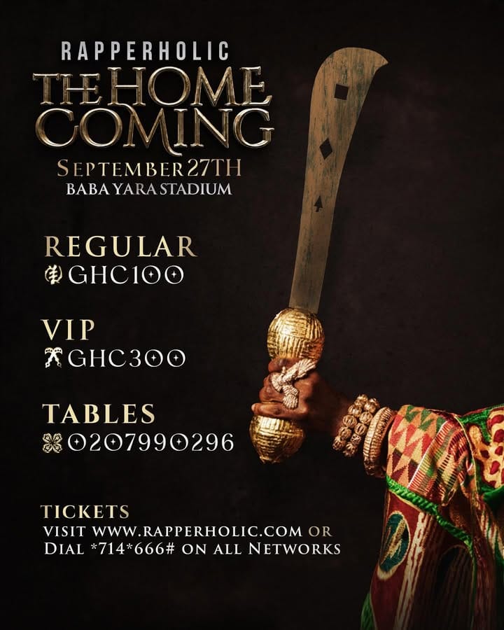 Sarkodie Announces Rapperholic 2025: The Homecoming Edition Set For Baba Yara Stadium